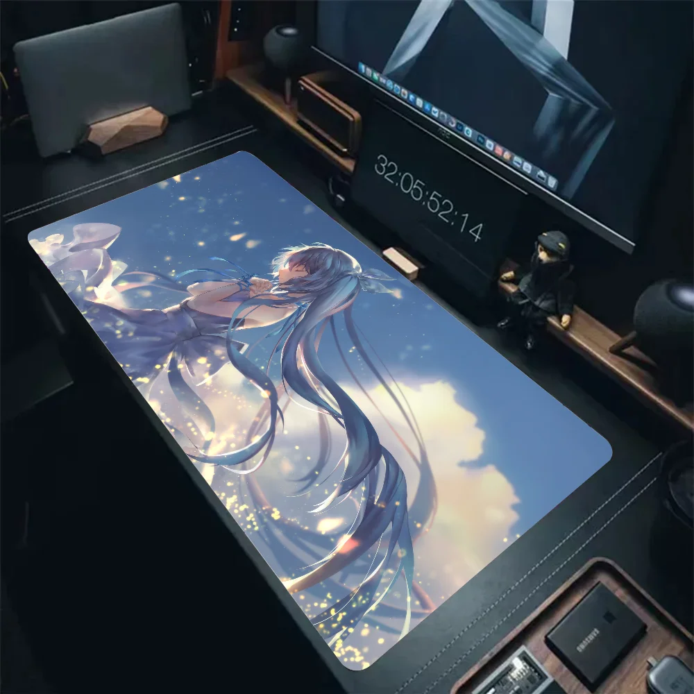 H-HATSUNE-MIKU GIRL INS Mousepad Mouse Mat Desk Mat With Pad Gaming Accessories Prime Gaming XXL Keyboard Pad