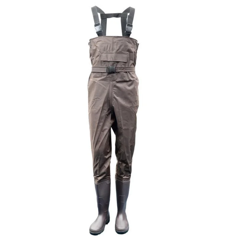 Eu 38-47 Men Women Fishing Trousers Boots Waterproof Anti-wear Jumpsuit Quick Drying Wadering Hunting Working Wading Pants Shoes