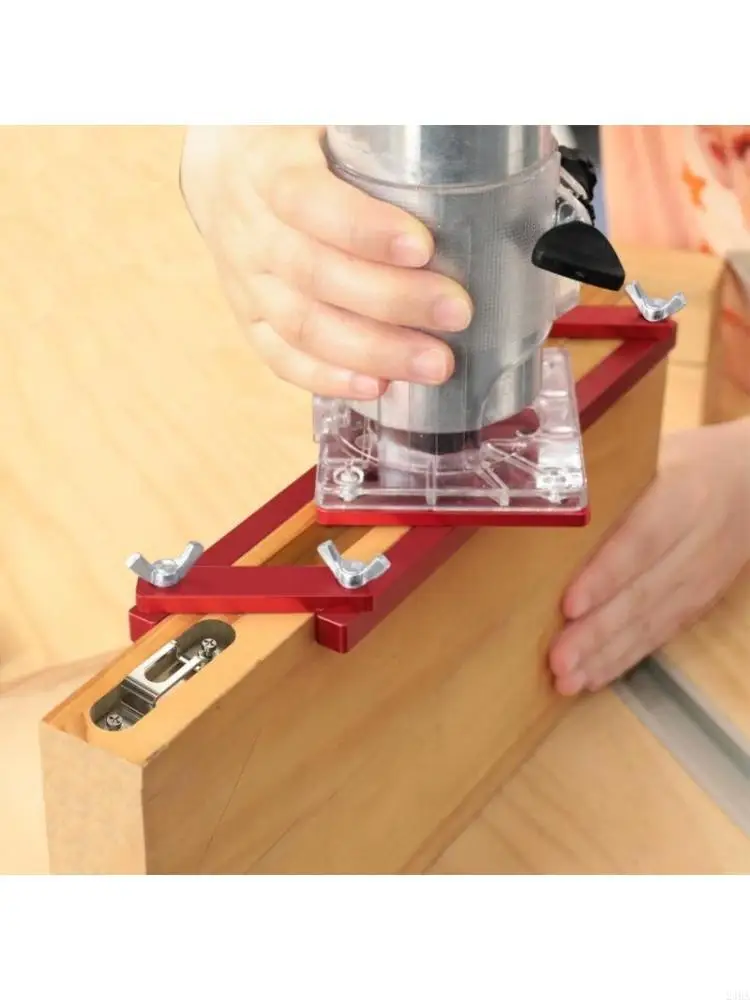 

24BA Mortising Bracket For Trimming Machine 2 in 1 Slotting Bracket Invisible Fastener Locators Track Woodworking