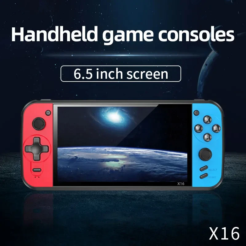 

Explore the Gaming Experience with the X16 Handheld Console 6.5 inch 6000mA support TF card USB charging game parts