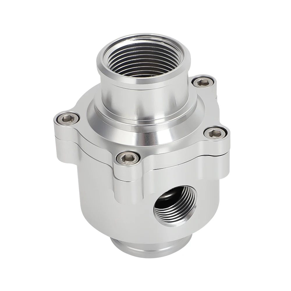 Aluminium-Silber-Inline-Thermostatgehäuse & Bypass-Sensoranschluss für 1-1/2' Schlauch 1,5' -16 mit einem 180°-Anschluss ° Thermostat – Detail 4
