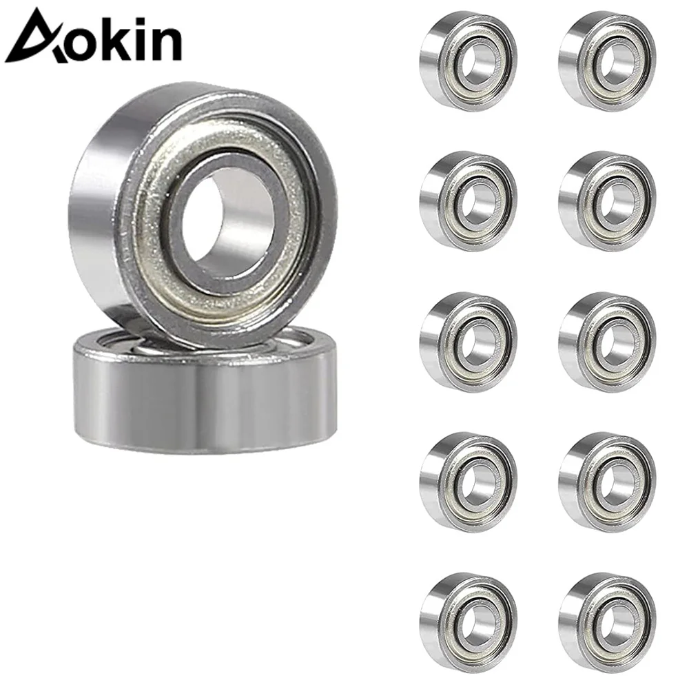 10 Pcs 694ZZ 105ZZ 623ZZ 693ZZ Ball Bearing Double Shielded Dual Sided Deep Groove High Carbon Steel Bearings