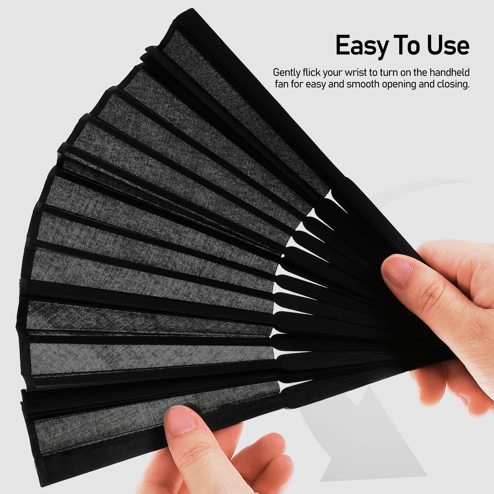 

4Pcs Vintage Chinese Folding Hand Fan Bamboo Silky Surface Lightweight Handheld Fan for Stage Performance Party