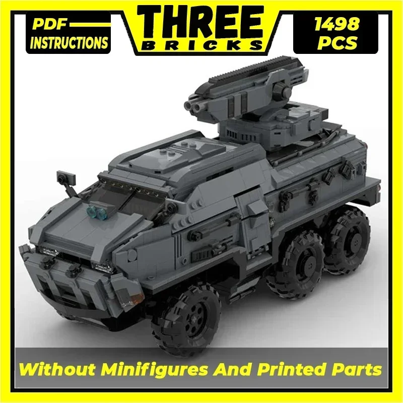 Moc Building Bricks Military Model Futuristic APC Radio Controlled Technology Modular Blocks Gift Christmas Toy DIY Set Assembly