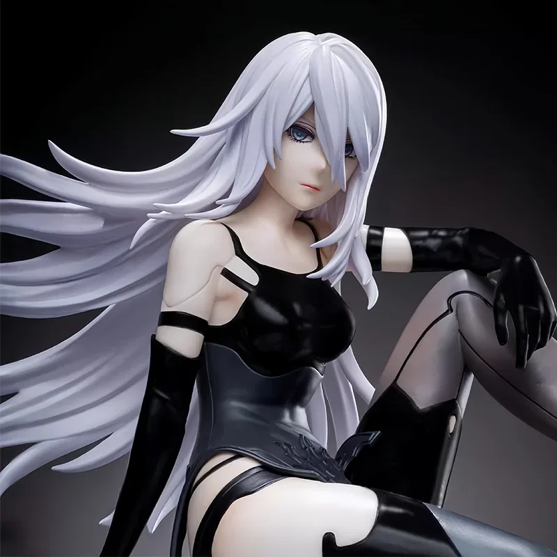 Hot Nier Automata A2 Sitting Position Game Figure Mechanical Lifeform Statue Collection Desktop Decoration Ornament Toys Gifts