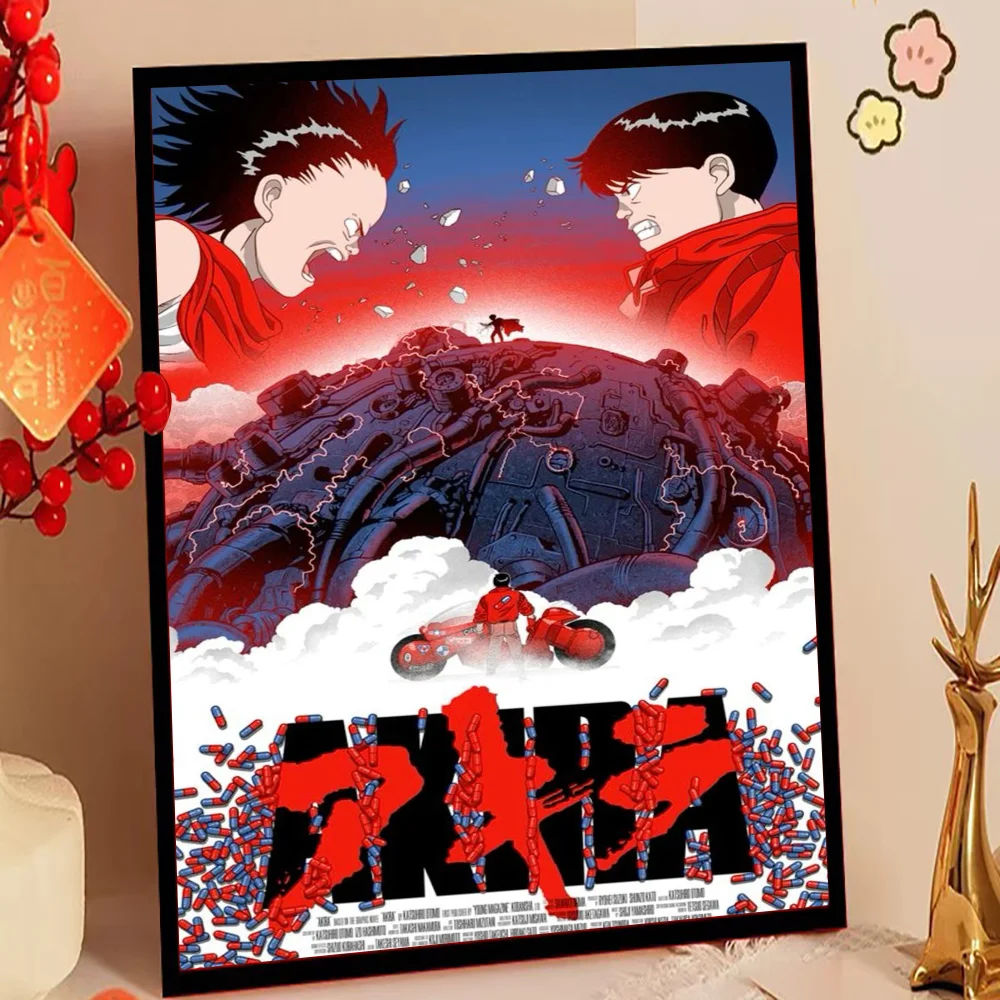 أنيمي أكيرا المشارك لزجة الملصقات للماء ورقة ملصق مقهى بار ديكور المنزل