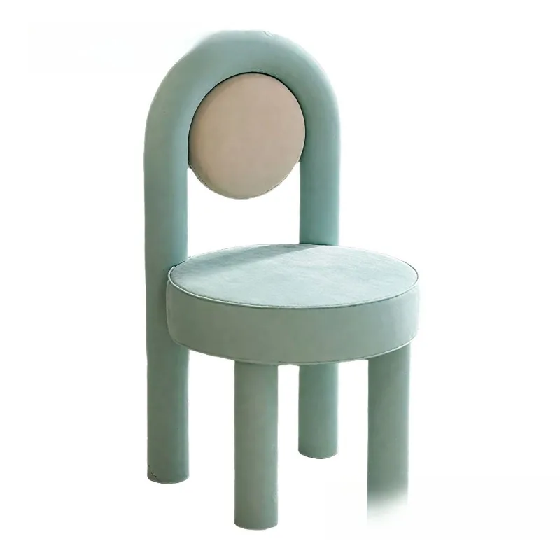 

Macaron makeup stool nail stool light luxury chair girls household dressing stool