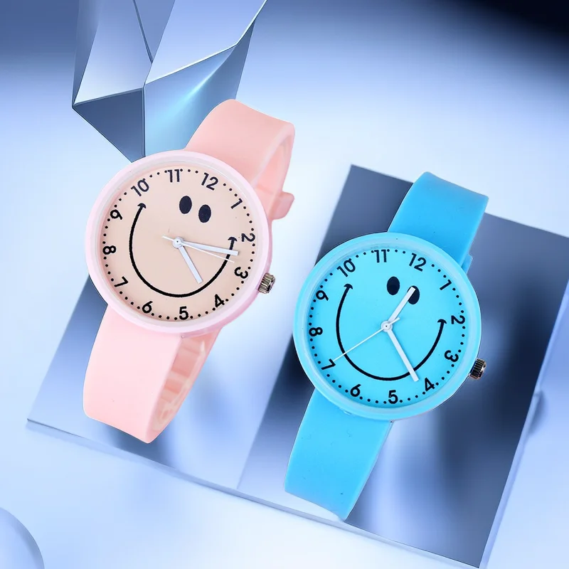 New Soft Rubber Kids Watches Girls Fashion Quartz Wristwatch For Woman Children  Clock Female Hours Relog Montre Femme