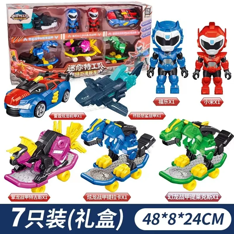 Mini Force Super Dino Power Car Dinosaur Korea Anime Model Action Figures Dolls MiniForce X Collection Toys Children Gift