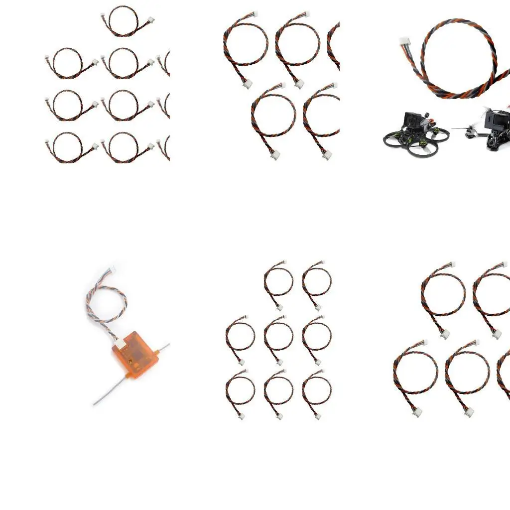 Y1UB كابل إشارة استقبال Y1ub الموصلية السلك ثلاثي الألوان 18 سم للإشارة السلسة في كابلات النحاس Quadcopters 5pcs/10pcs