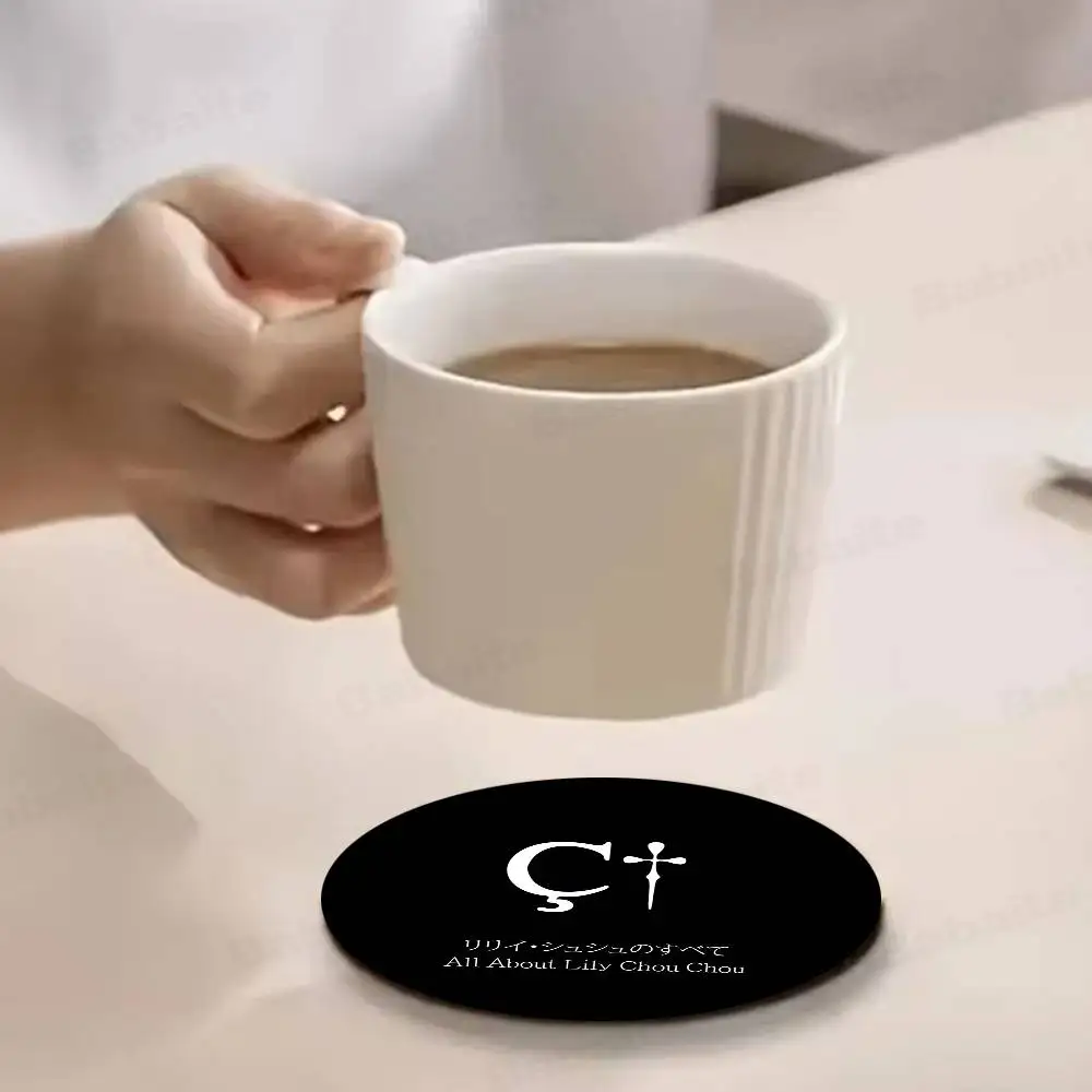 All About Lily Chou-Chou Wooden Coaster Coffee Teacup Decoration Coffee Shop Beverage Shop Family Restaurant Cafe Decoration 6