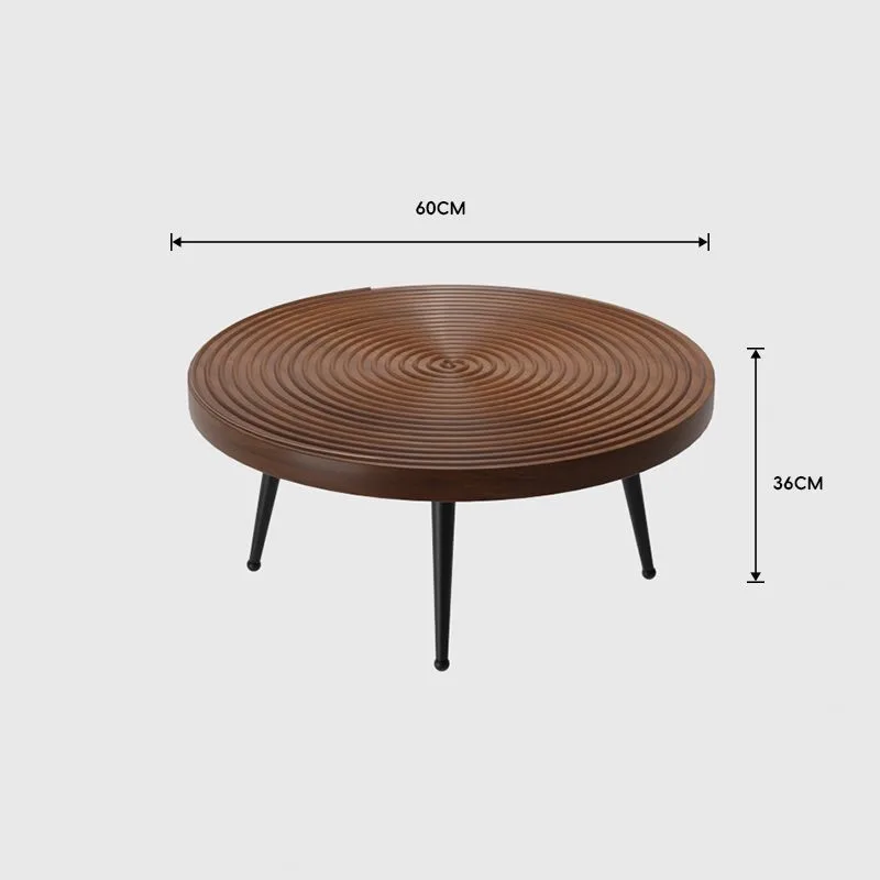 Nordic Creative Solid Wood Coffee Table Modern B&B Japanese Retro Decorative Design Sense Log Round Low Table Home Living Room