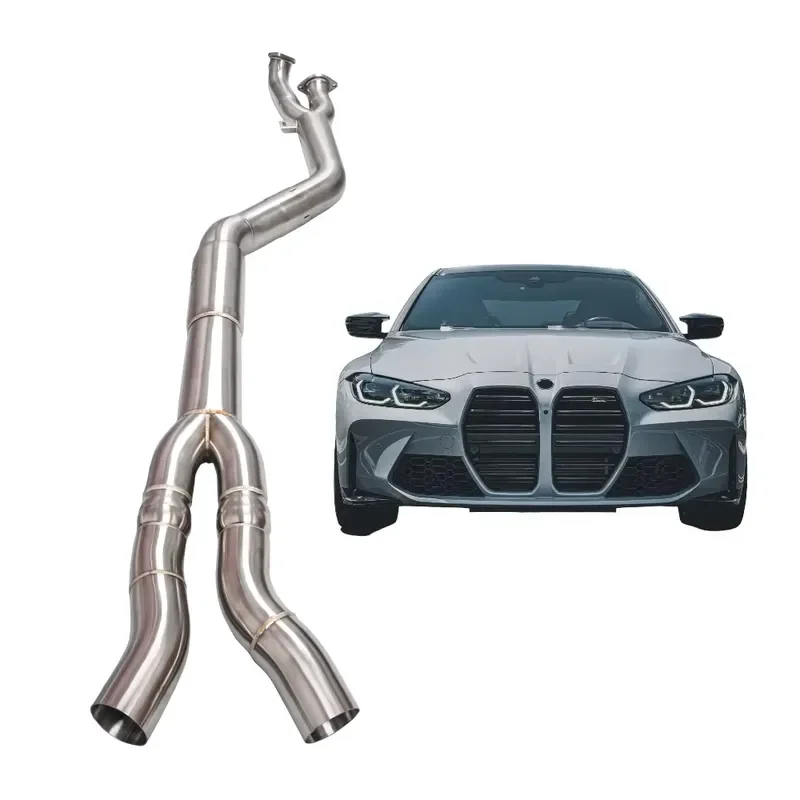 KYOSTAR 3.5 Inch S58 G80 M3 Single Midpipe for 2020+ BMW M4 G82 G83 M3 G80 Resonated Midpipe Inching Competition (RWD & AWD)