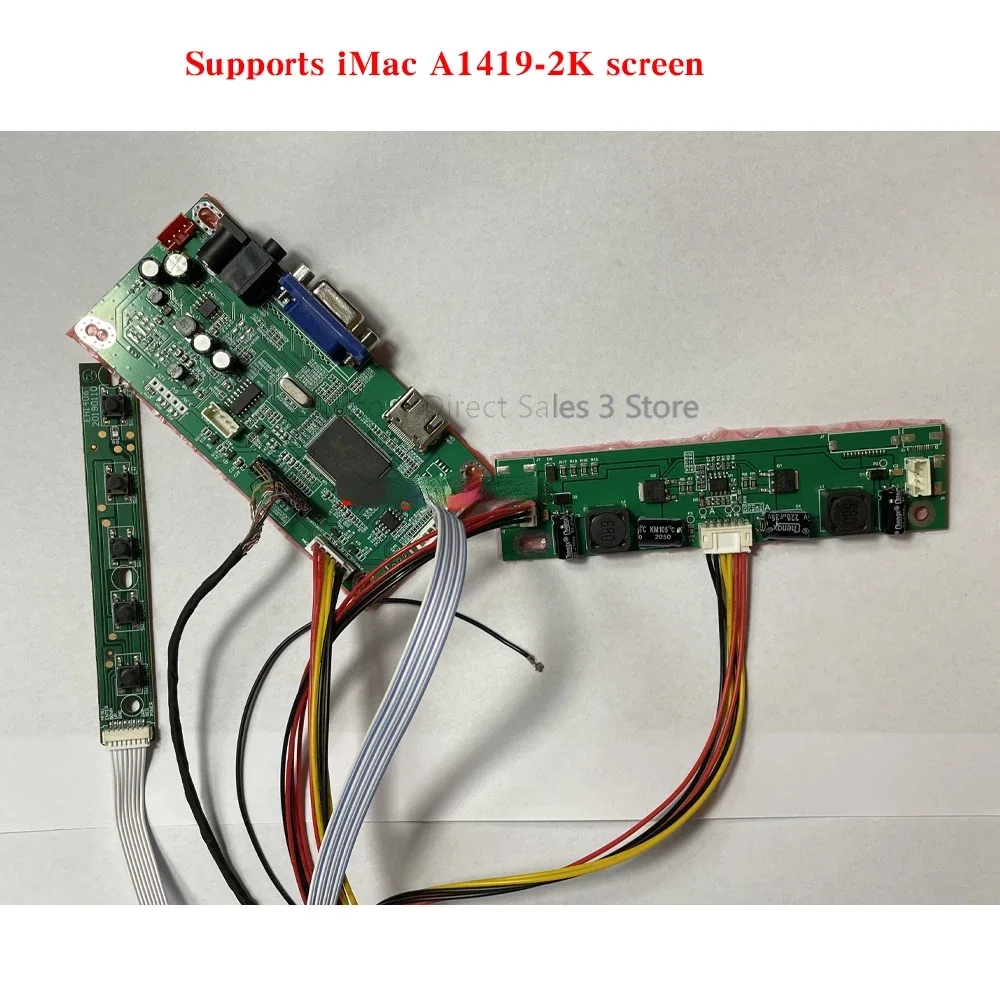 

LCD Monitor 27" iMac A1419 2k LM270WQ1 SD F1 F2 Display Screen Controller Driver Board Kit Test Mainboard