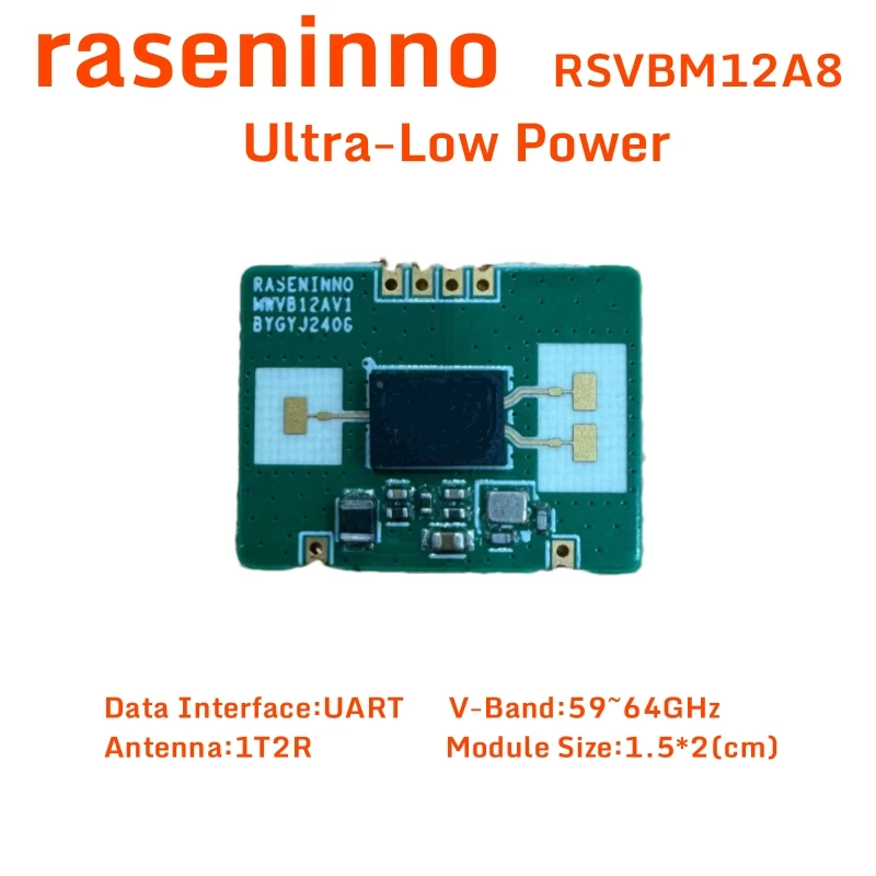 raseninno electronic mmWave radar sensor module 3D esp32 UART People Presence Motion and Tracking  Smart Life Home Automation TI