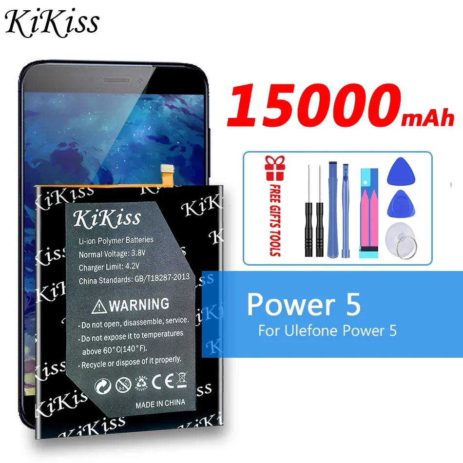 

KiKiss 15000mAh Battery for Ulefone Power 5 Power5 Smart Phone Batteries