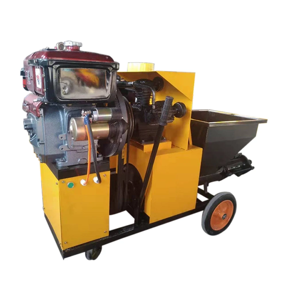 Concrete Mortar Sprayer Spraying Plastering Machine Shotcrete Machine For Sale Small Wall Cement Plaster Price