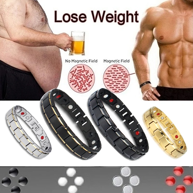 

Body Slimming Weight Loss Anti-Fatigue Healing Bracelet Hematite Beads Stretch Bracelet Magnetic Therapy Bead Slim For Men Women