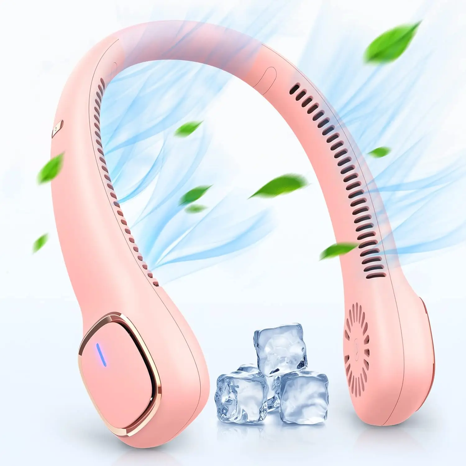 

Подвесной вентилятор для шеи Портативный безлопастной вентилятор для шеи Воздушный охладитель 3 скорости 4000 мАч Вентилятор для шеи Hands Free Охлаждающий USB-вентилятор