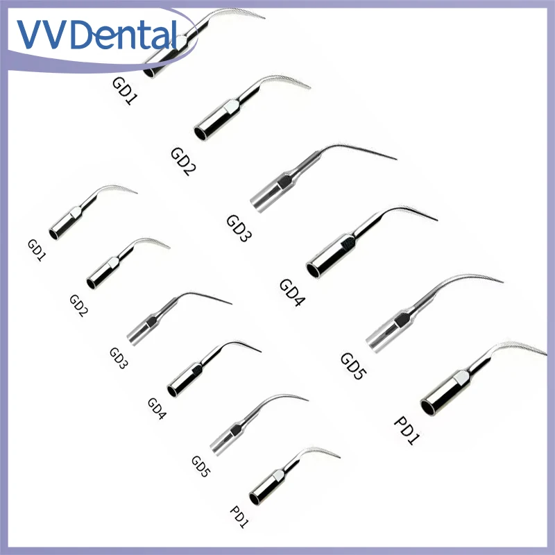 

VVDental Dental Ultrasonic Scaler Tips For Satelec DTE NSK Dentist Ultrasound Tools GD1 PD1 ED1 SBD1