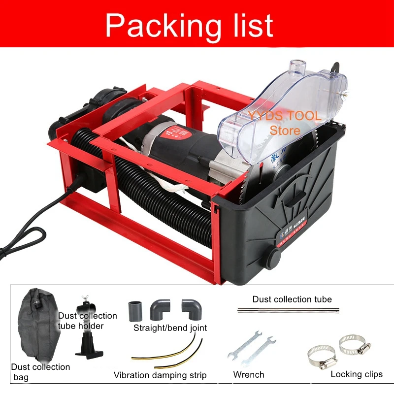 9 inch small electric table saw backwards cutting saw plasterboard dust-free cutting machine cutting board chainsaw