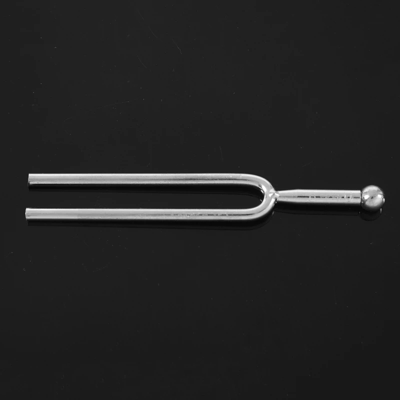 Metal Tuning Fork com Soft Shell Case, C523 Instrumento Tuner, Tom de prata, Tuning Fork, 440Hz, 523Hz, 2 pcs