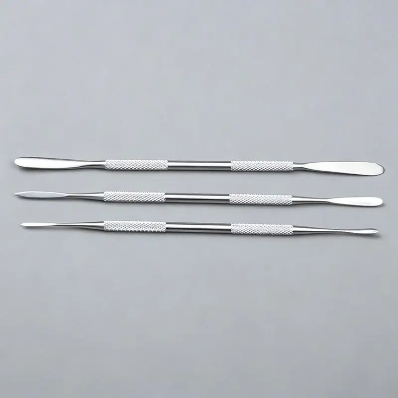 3Pcs Stainless Steel Clay Sculpting Spatula Set Ergonomic Non Slip Handle for DIY Pottery Creation