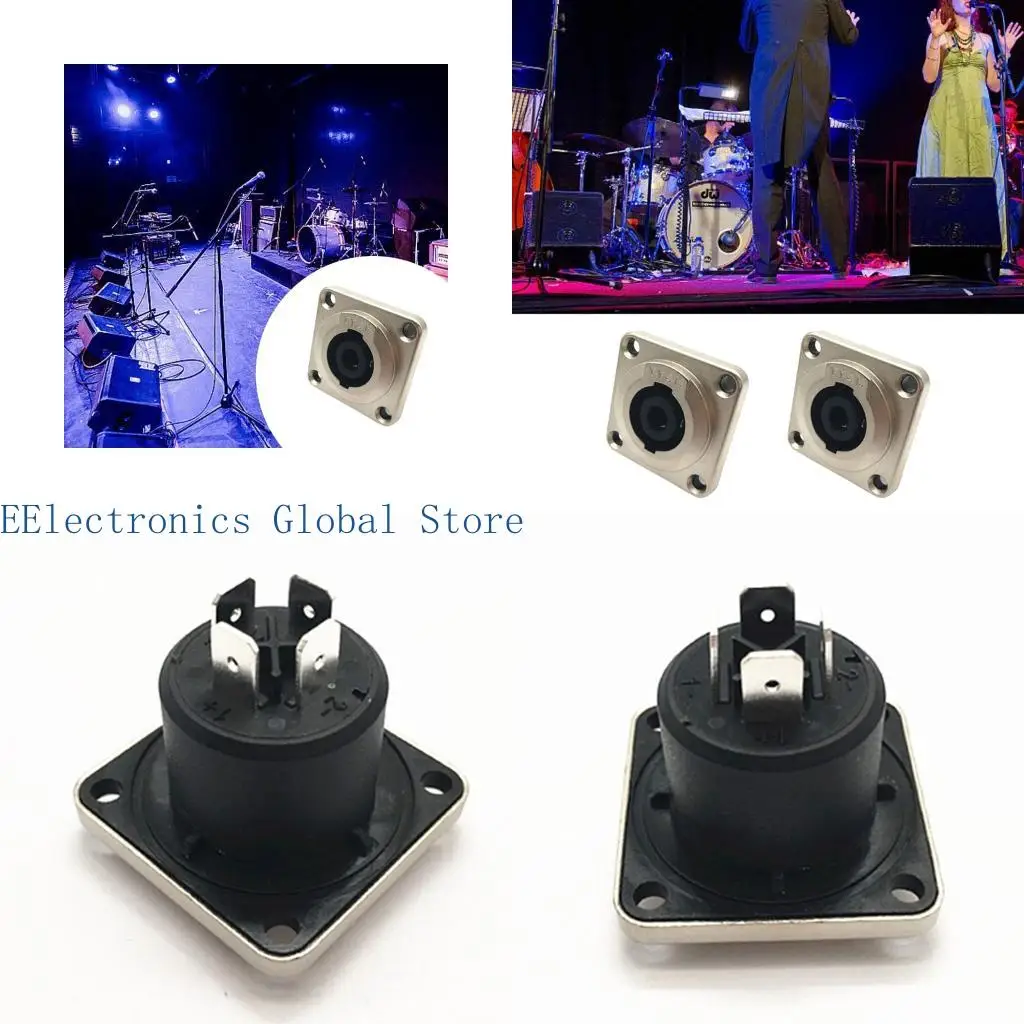 462B 4Pole Metal Music Plugs Connector Suitable For Stage Performances And Large Conference Room for Professional Event