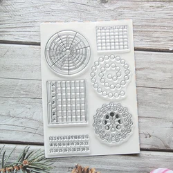 KLJUYP Calendar Transparent Clear Silicone Stamps for DIY Scrapbooking/Card Making/Kids Crafts Fun Decoration Supplies