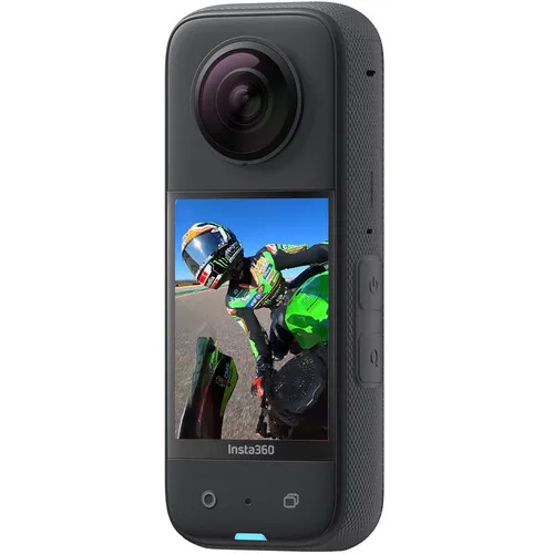 Insta360 X3 360 Degree Waterproof Action Camera, 5.7K 360, Stabilization, Touch Screen, AI Editing, Live Streaming, Webcam