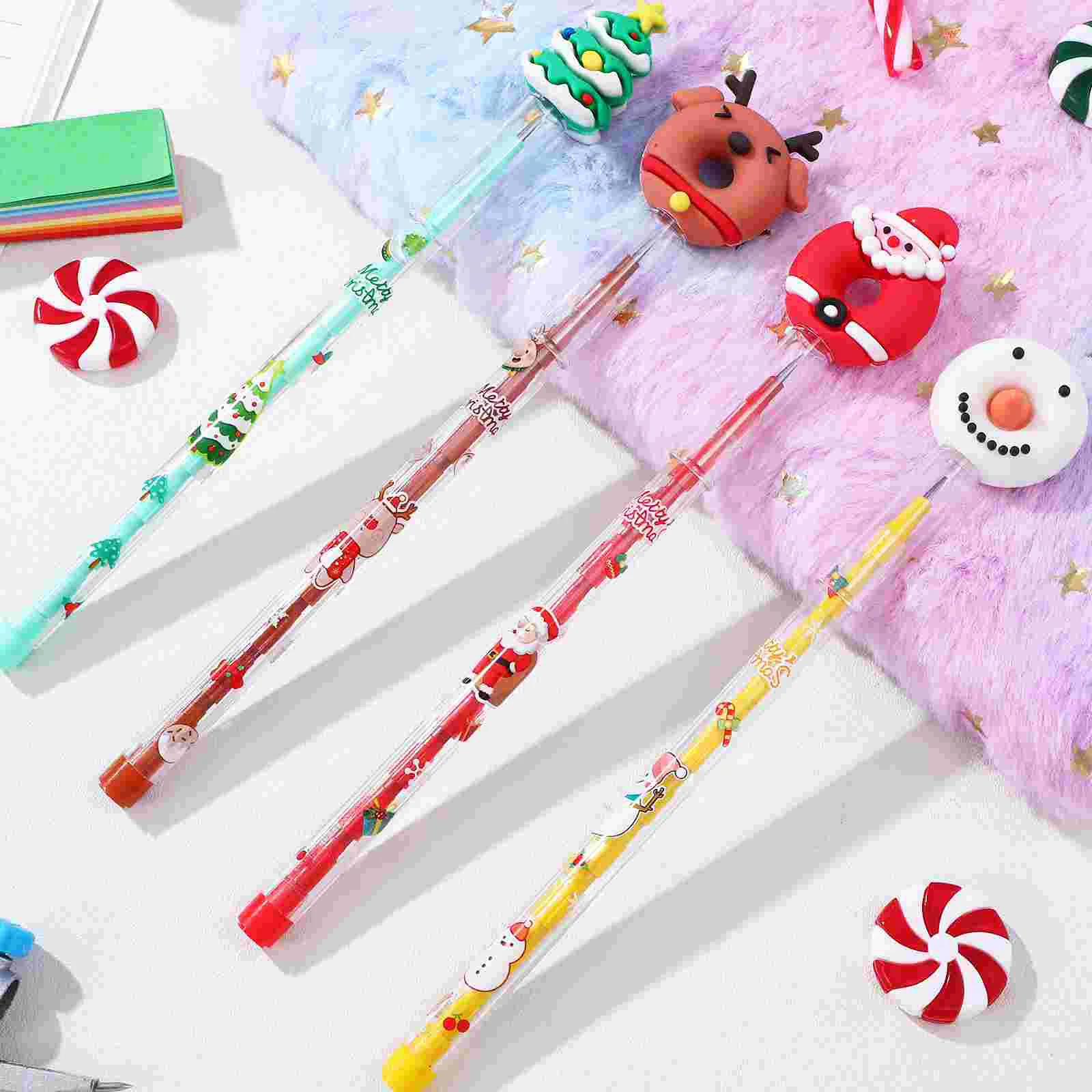 16 Pcs Pencils for Kids Christmas Handwriting Birthday Students Fun School Stationary Office