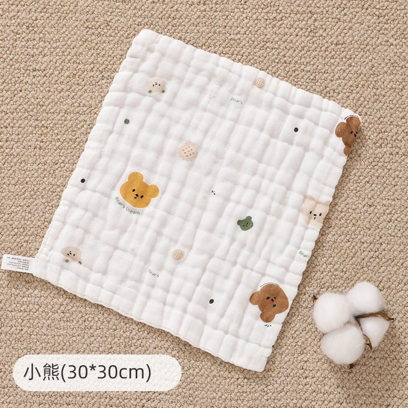 Baby newborn pure cotton gauze, super soft small square  baby special face towel, children's products