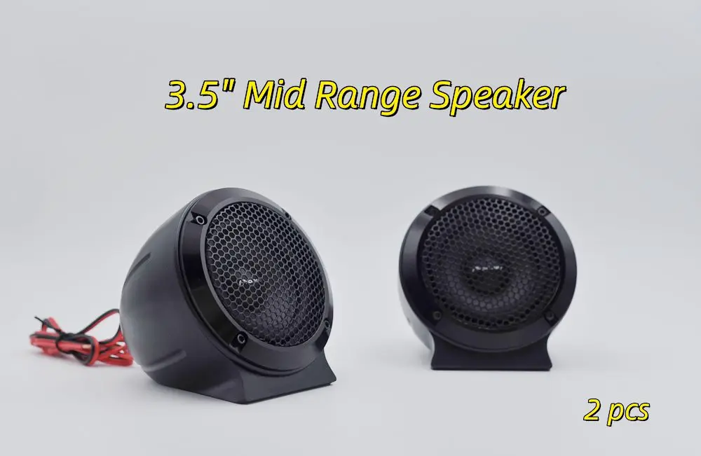 Car Audio 2pcs 3.5-inch Mezzo Speaker 75W Original Car Main Engine Directly Push Hi-Fi Audio Dashboard Base