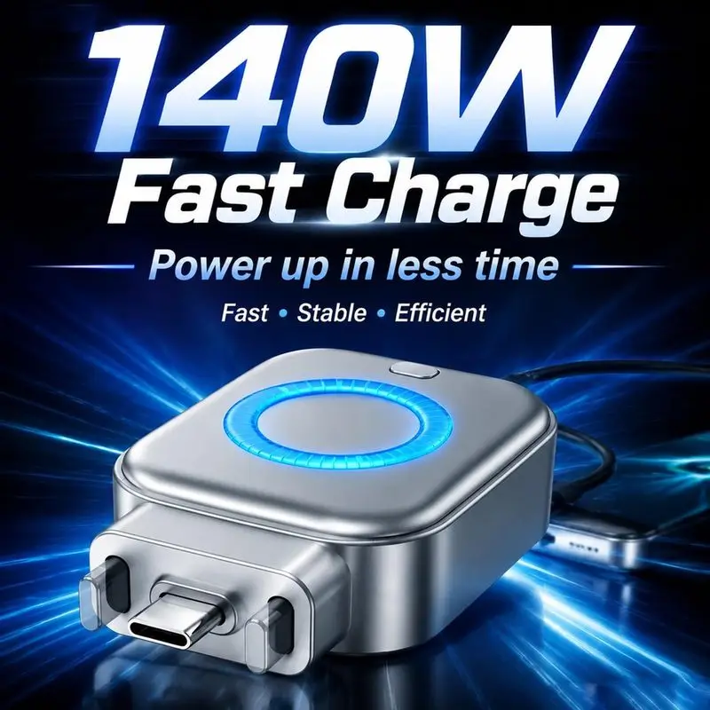 140W Type-C Full Charge Separator AI Recognition Automatic Separator Automatic Power Off Battery Protection for Phone Charging