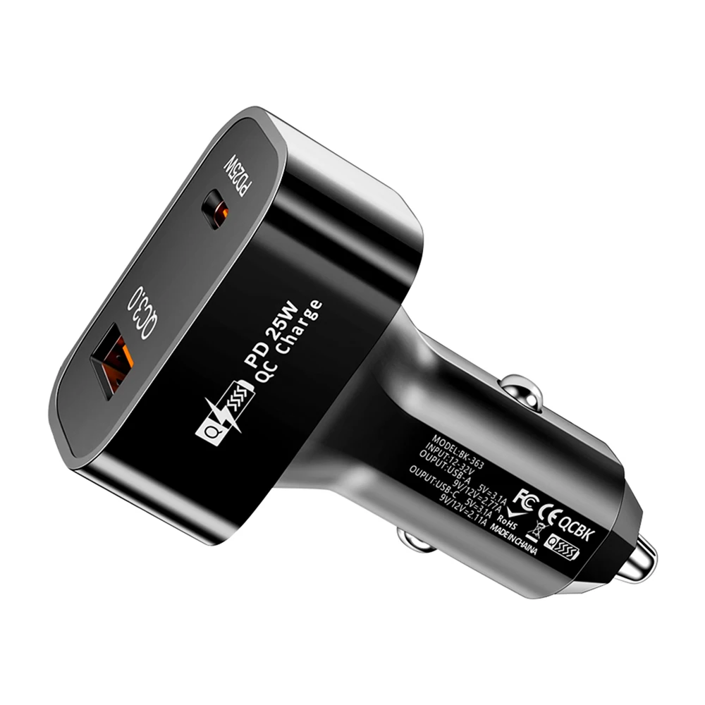 Car PD 25W Charger USB Type C Port Fast Charging Adapter Accessories For Honda Mugen Power Civic Accord Odyssey City CRZ Spirior view 5