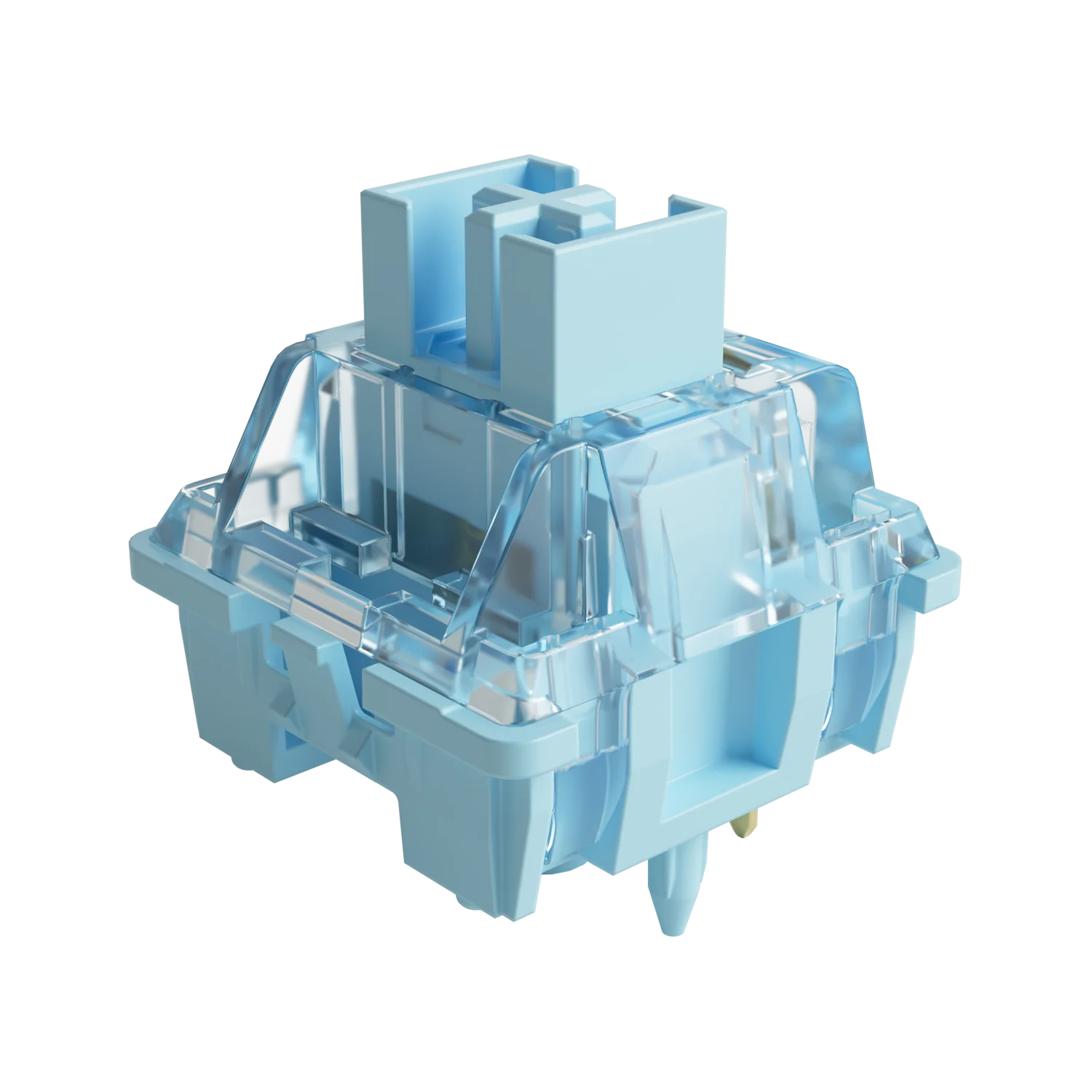 

Akko V3 Cream Blue Pro Switch 5 Pin 45gf Tactile Switch with Dustproof Stem Compatible with MX Mechanical Keyboard (45 pcs)