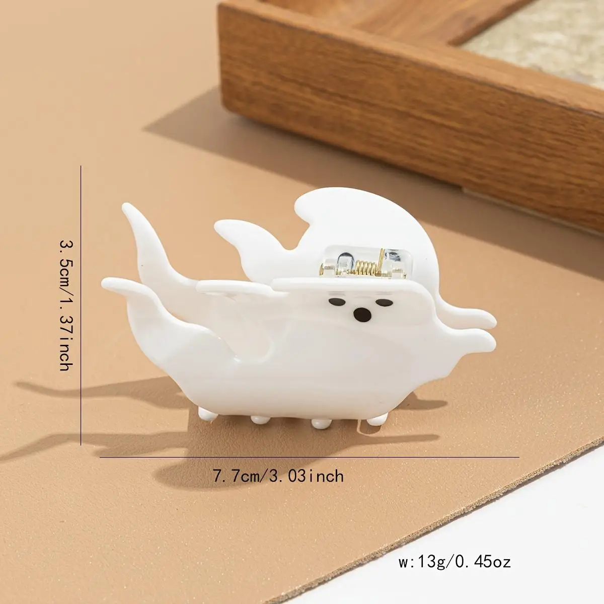 Las garras de pelo de fantasma blanco para mujer son adecuadas para trajes de Halloween. 1 ud.