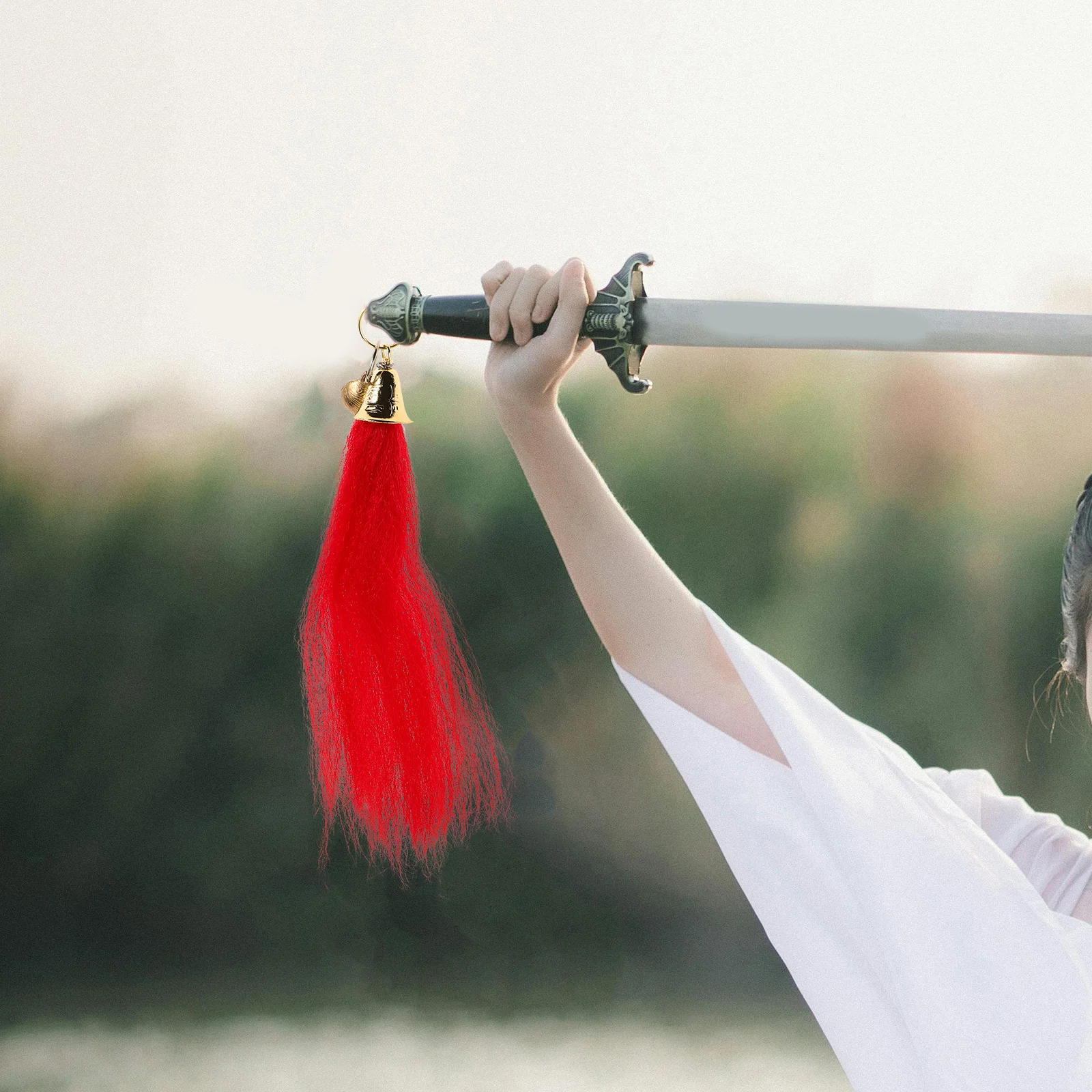 

Sword Tassel Ornament Chinese Decoration Bell Accessory Martial Art Supply Lightweight Portable Performance Enhancement