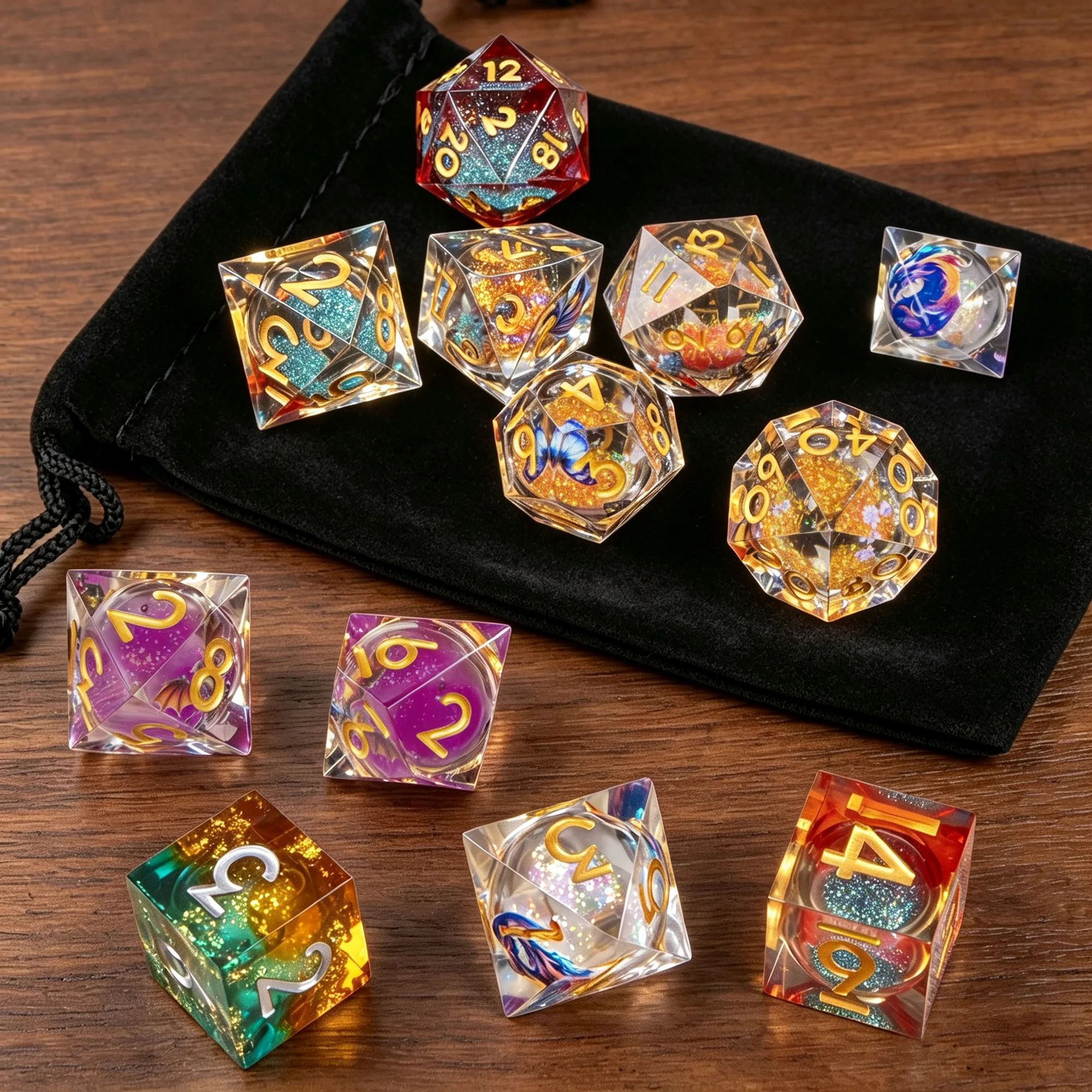 Random 7PCS Polyhedral Dice Se - Board Game Pandemic ulasan dan harga