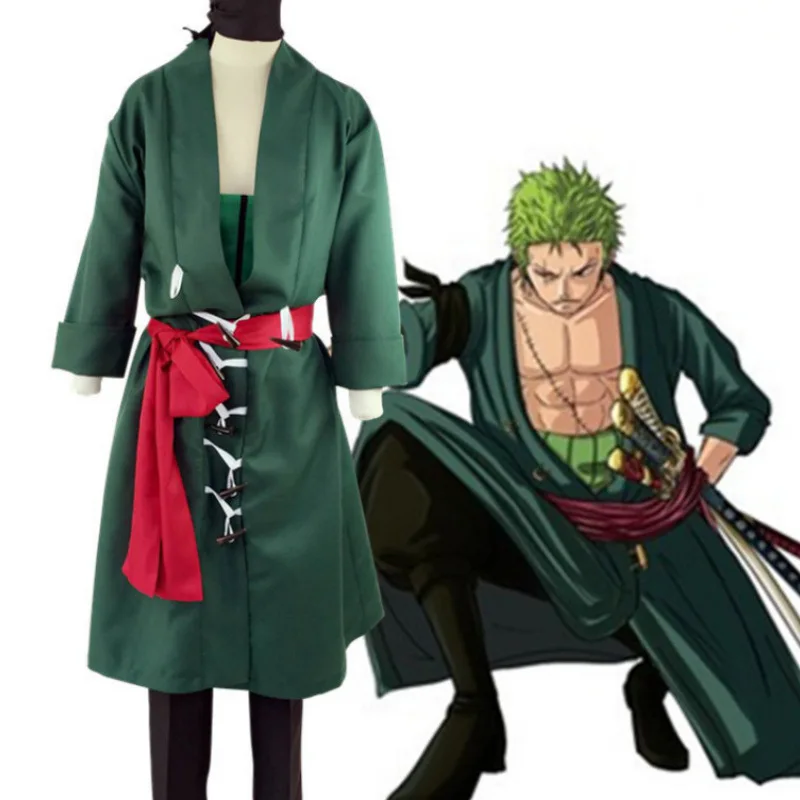 

Roronoas Cosplay Zoro Character Kimono Costumes, Anime Kimono Robes, Zoro Cape Uniforms, Halloween and Christmas Costumes