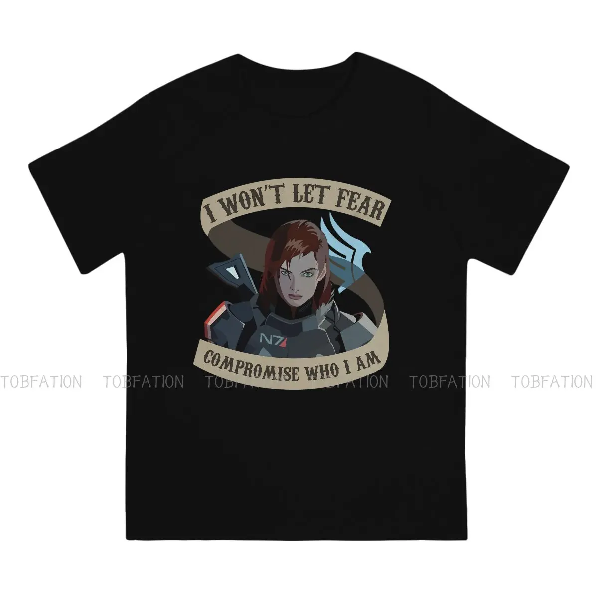 Paragon Shepard Mass Effect Game Tshirt Alternative Punk T shirt Tops Homme Pure Cotton Ofertas Tees Tops