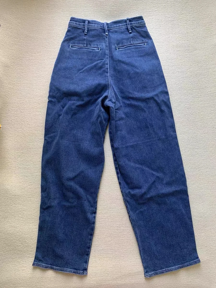 

Ele Wide Leg Women's Jeans Military Sle Super Sli Spring 2023 Faion Trendy Casual High Waist Bootcut Denim