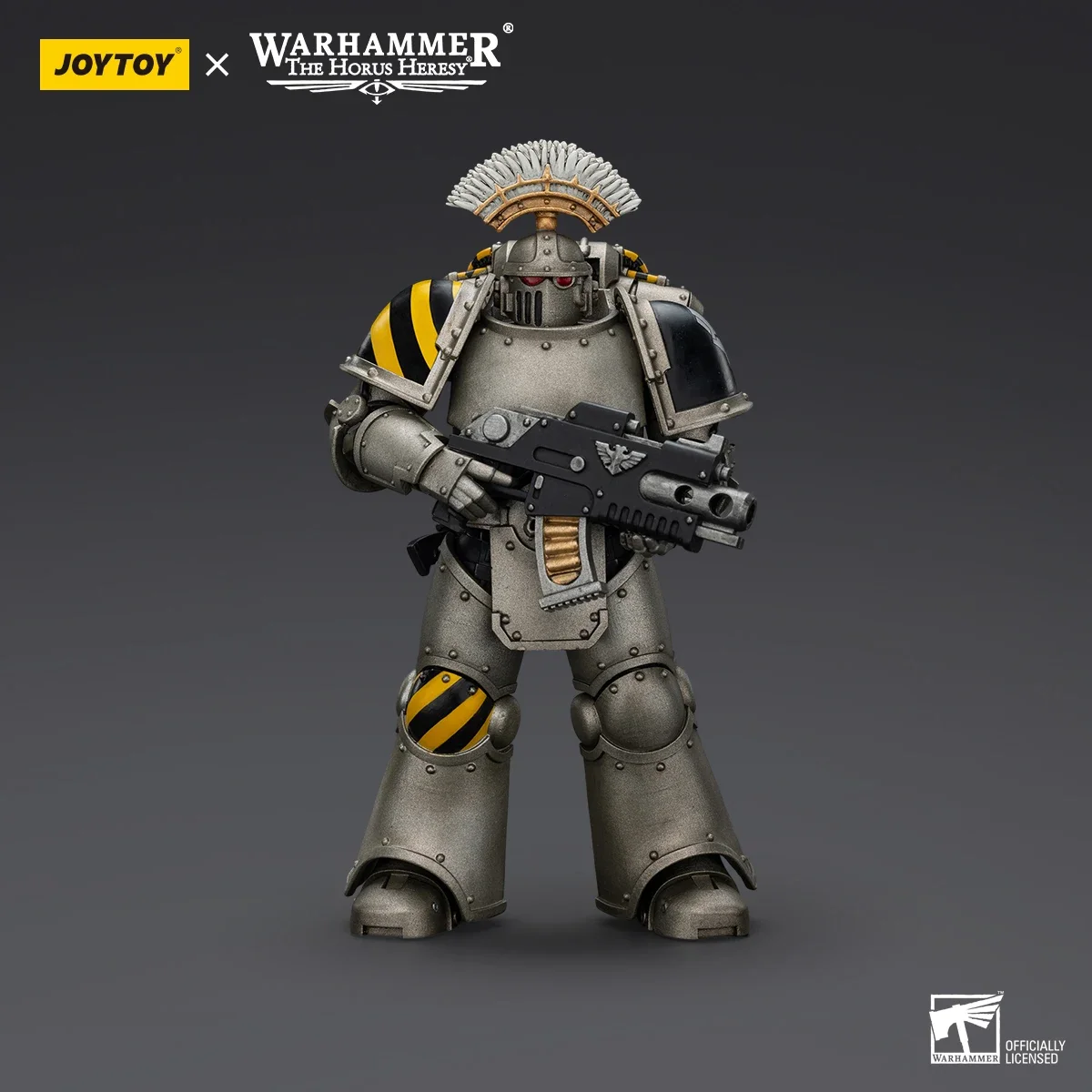 [Na Stanie] JOYTOY Warhammer Figurka Akcji Heresy Horusów Iron Warriors MKIII Taktyczny Sierżant Legionowy Model z Ruchomymi Stawami