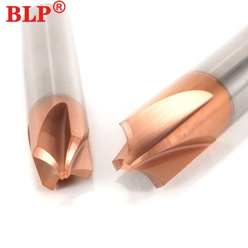 HRC55 Internal R Milling Cutter Tungsten Steel Inner R Cutter Chamfering End Mill 4 Flute Reverse R Router Bit R0.5 tools