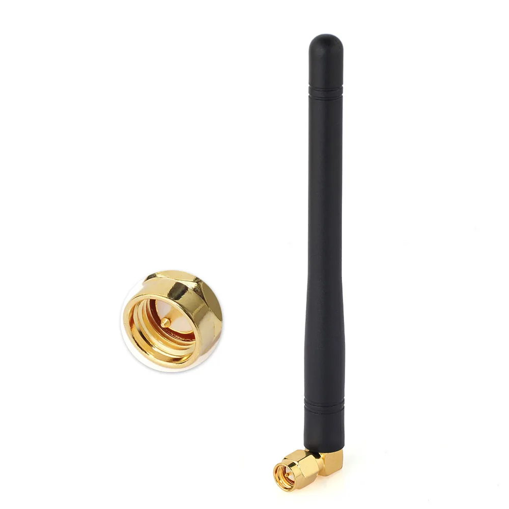 Eightwood GSM 433Mhz 2dbi with SMA Plug Male Right Angle Connector External Antenna for Alarm,ISM,Remote Control,Security System