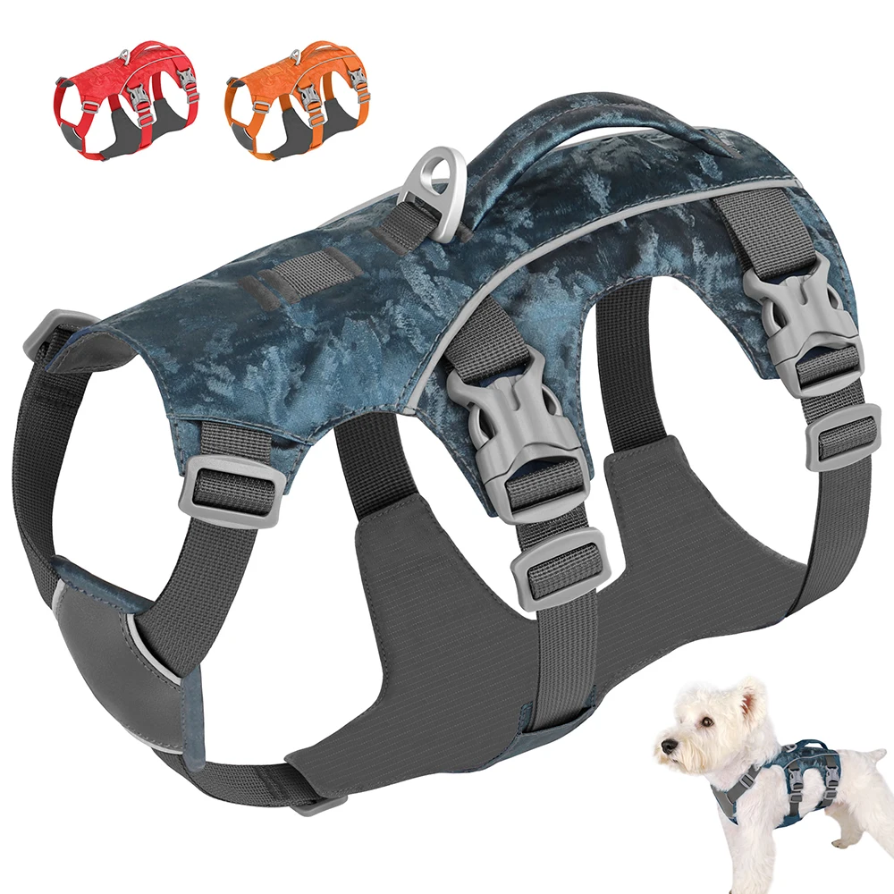 

Durable Large Dog Harness Reflective Nylon Dog Harness Vest With Handle for Medium Large Dogs Walking Training Chest Straps