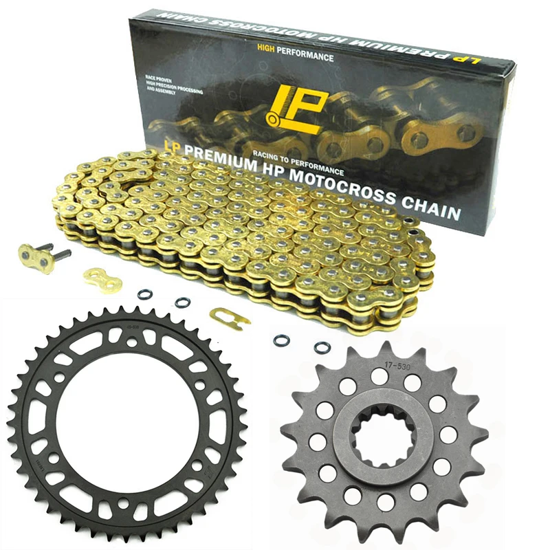 

530 17T 45T Motorcycle Chain Front Rear Sprocket Kit set For Kawasaki GPZ1100 ZX1100 1995-1998 ZR1100 ZRX1100 1997-2000