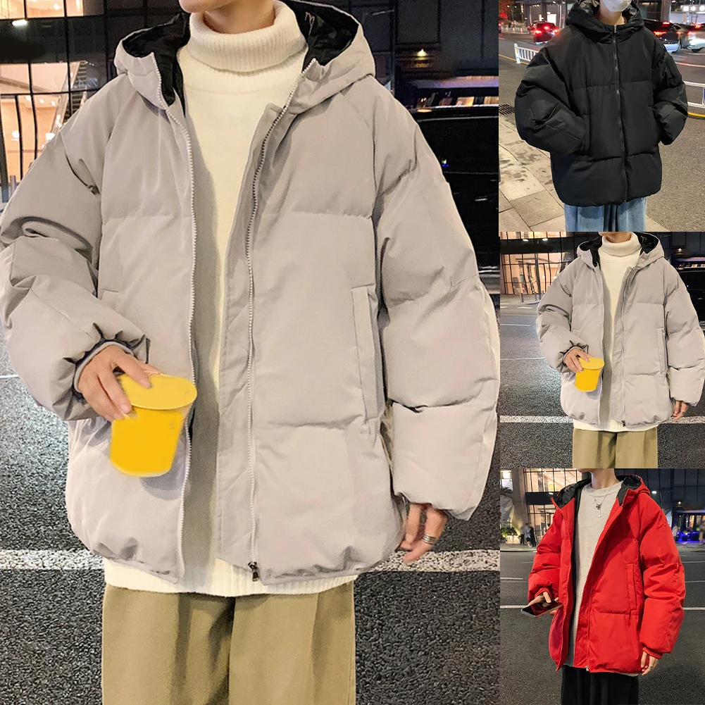 سترة رجالية مبطنة مقاومة للرياح مع غطاء رأس قصير الطول فضفاض مناسب للأنشطة الخارجية ملابس يومية غير رسمية في الربيع والخريف #6