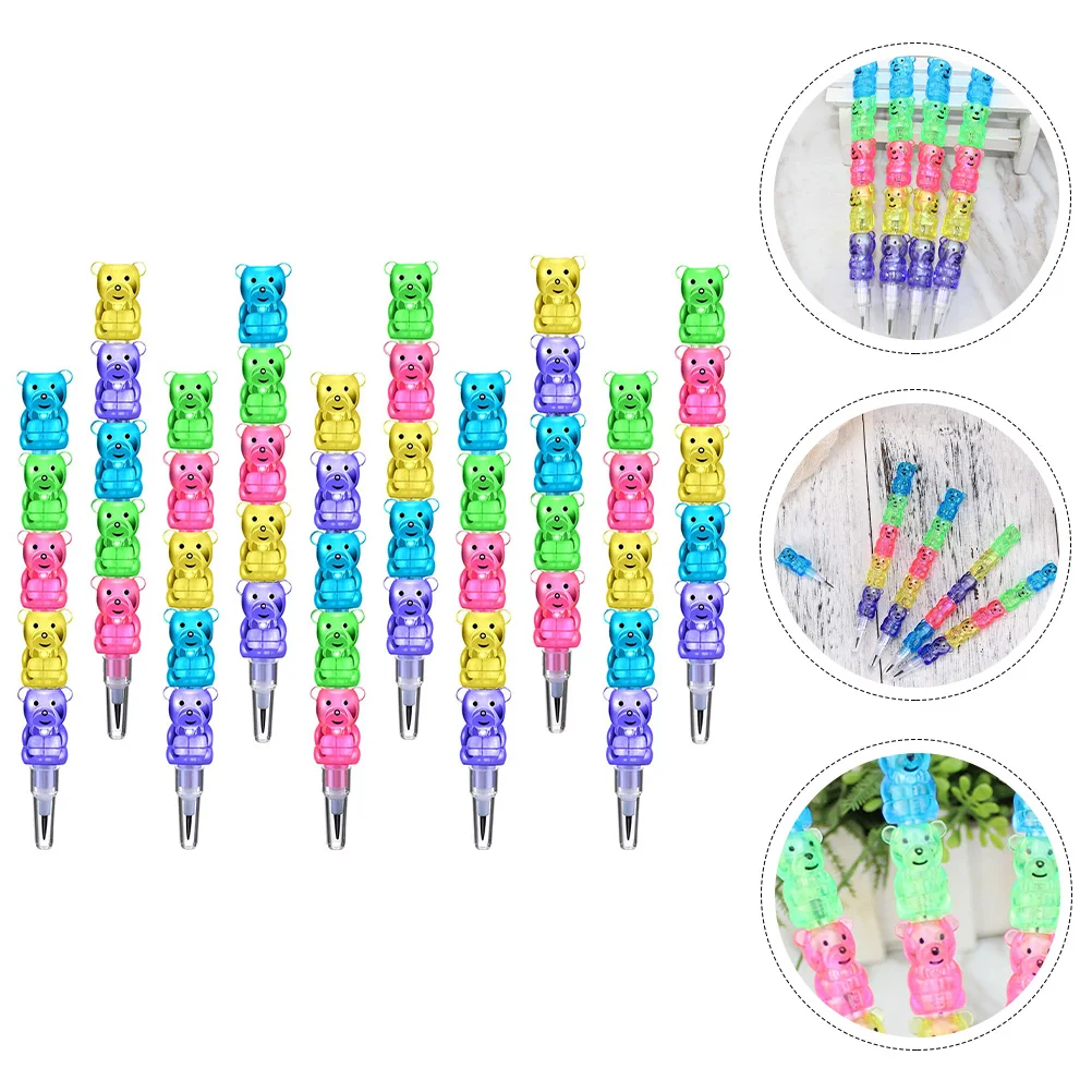 

24 Pcs Cartoon Bear Shaped Pencils Kids Children Painting Studying School Supplies Stationery Gifts Lovely
