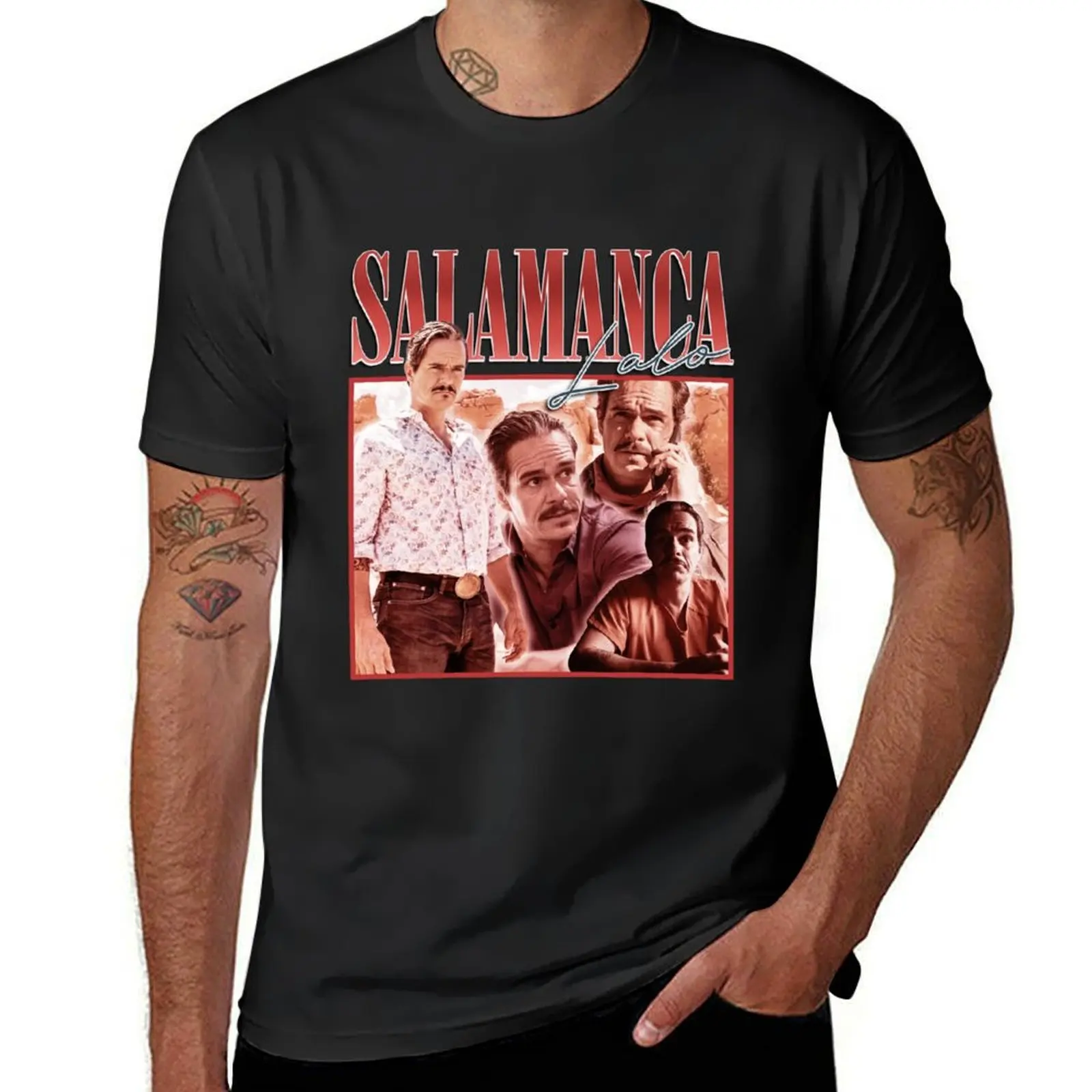 

Lalo Salamanca Vintage T-Shirt customs design your own new edition Short sleeve tee workout shirts for men